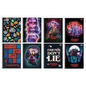 Kit 6 Cadernos Stranger Things 80fls - Tilibra