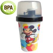 Mickey Garrafa Escola Infantil 320ml Shakeira C/ Tampa