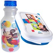 Kit Infantil Mickey Garrafinha e Sanduicheira Escolar Disney