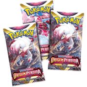 Booster Pokémon kit 3 pacotes Origem Perdida Copag