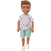 Boneca Barbie Família - Chelsea Club - Menino Camiseta Colorida Hgt06