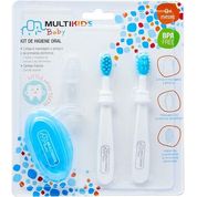 Kit Higiene Oral Azul Baby BB244, Multikids