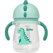 Copo Com Alça Transição Canudo Silicone E Válvula Dino Buba