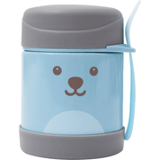 Pote Térmico Inox Infantil e Talher Gumy Buba Quente Ou Frio