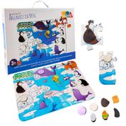 Brinquedo Sensorial de Animais da Neve Quebra Cabeça Tátil