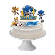 Topo Decoração de Bolo Sonic 2