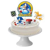 Topo Decoração de Bolo Sonic