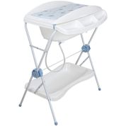 Banheira de Bebe Desmontavel com Trocador Kiddo Shower Azul