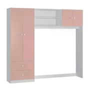 Conjugado Guarda Roupa Com Berço Ternura 9150 Branco Rose Peternella