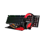 Combo Gamer Teclado+Mouse+Fone+Mousepad - Evolut EG51