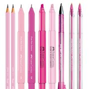 Conjunto De Canetas - Faber Castell - Pink Lovers - Rosa