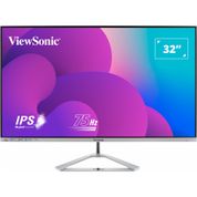 Monitor Gamer ViewSonic 32 FHD 75Hz 8ms HDMI DP VGA IPS Preto - VX3276-MHD