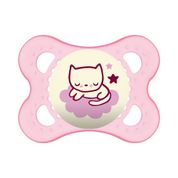 Chupeta Mam Original Night 0-6 Meses- Embalagem Dupla Rosa
