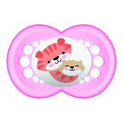 Chupeta Mam Sayings 6+ Meses - Embalagem Dupla Rosa