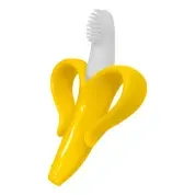 Mordedor Bebe Buba Bananinha Amarelo Massageador Escovinha - Bananinha