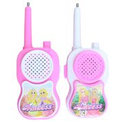 Walkie Talkie Rádio Comunicador Infantil Princesas Até 30 Metros