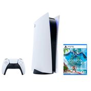 Console - Playstation 5 - Jogo Horizon Forbidden West - Branco - Sony