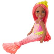 Boneca Barbie - Chelsea Sereia - Cabelo Coral Gjj87