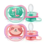 Chupeta Ultra Air Philips Avent Dupla Decorada 18m+ Menina
