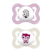 Chupeta MAM Supreme 0-6 meses Silicone Embalagem Dupla Rosa