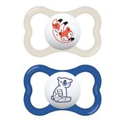 Chupeta MAM Supreme 6+ meses Silicone Embalagem Dupla Azul