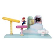 Playset com Mini Figura e Acessórios - Super Mario - Nuvem - Candide.