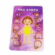 Quebra-Cabeça Meu Corpo -  Menina - Madeira - Marcio Artesanatos