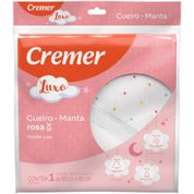 Cueiro de Luxo Para Menina - Rosa - Cremer - Estampas Sortidas