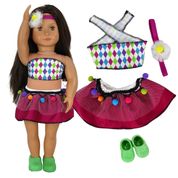 KIT ROUPA BONECA PARA OUR GENERATION - FANTASIA CIRCO - CASINHA 4