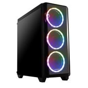 Gabinete Gamer Multilaser Warrior Modoc RGB GA179 Preto