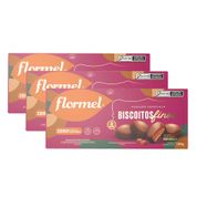 3x Biscoito Chocolate com Rech. de Caramelo Flormel