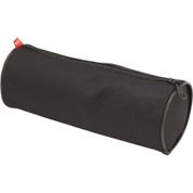 ESTOJO PVC REDONDO 1 ZIPER PRETO