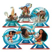 6 Enfeite Display Decoração De Mesa Tema Festa Moana