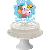 Topo Decoração de Bolo Tema Festa Peppa Pig