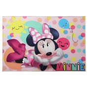 Tapete Infantil Minnie Disney Para Menina Criança Bebê 1m Decoração Para Quarto Sala Feminino Rosa