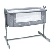 Berço Lateral Acoplado Side by Side Co Slepeer Baby Style Cinza