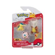 Pokémon 3 Figuras Cyndaquil Jigglypuff e Marowak Sunny 2603