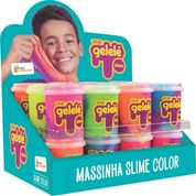 Massinha Slime Color Gelelé 180g KIT C/12 sortido