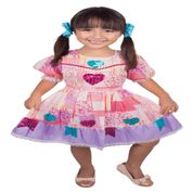 Fantasia - Vestido Festa Junina - Rosa - Brink Model - P