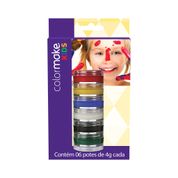 Conjunto De Pintura - Color Make Kids - Tinta Facial Cremosa - Evora Indústria E Comércio Eireli