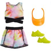 Barbie Roupas e Acessórios Conjunto Esportivo Blusa e Shorts Tie-Tye  - Mattel