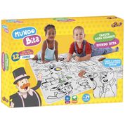 Conjunto de Atividades - Mundo Bita - Tapete Para Colorir Com Giz de Cera - Fun