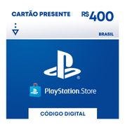 Gift Card Digital - PlayStation Store Gift Card - 400 Reais