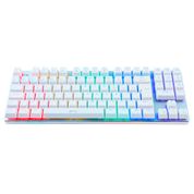 Teclado Gamer APlus Tech Barak White LED Rainbow Mecânico ABNT2 Switch Outemu Blue