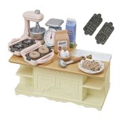 Sylvanian Families - Móveis E Acessórios - Cozinha Com Ilha - Epoch