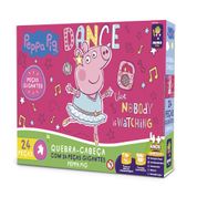 Quebra-Cabeça Gigante - Peppa Pig - 24 Peças - Peppa Bailarina - Mimo