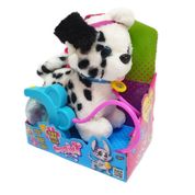 Pelúcia - Walking Petz - Cachorrinho Dálmata - Com Som - Multikids