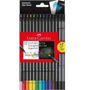 Lapis de Cor Faber Castell Super Soft 12 Cores +2 Super Soft