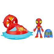 Conjunto Carrinho E Figura De Ação - Marvel - Spidey E Seus Amigos Espetaculares - Aranha - Mattel