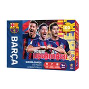 Quebra-Cabeça - FCB - 100 Peças - Barça - Robert Lewandowski - Mimo